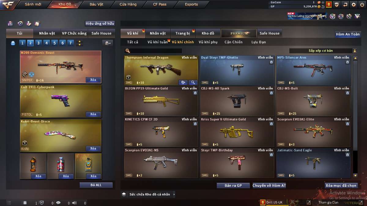 shop acc cf uy tin gia re